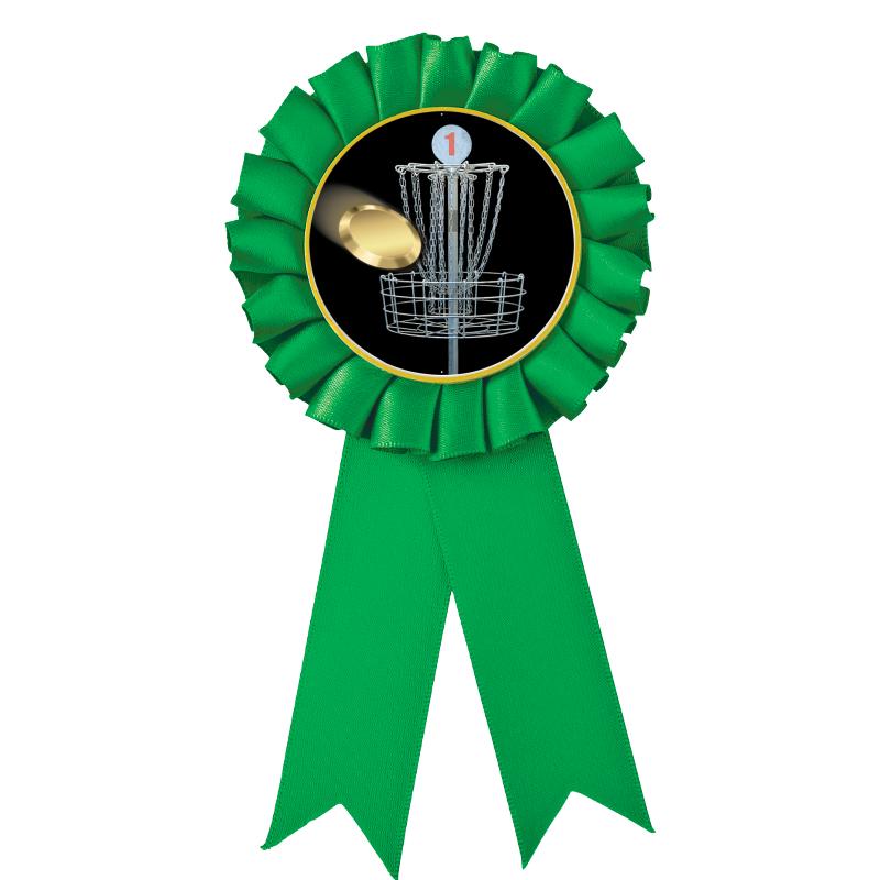 GREEN MYLAR ROSETTES