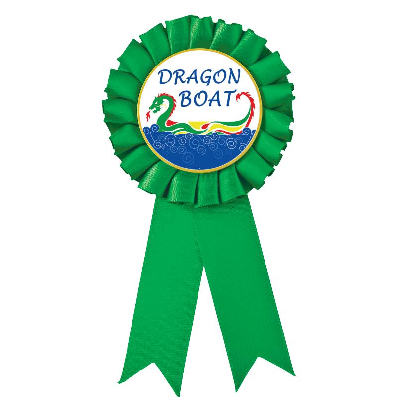 GREEN MYLAR ROSETTES