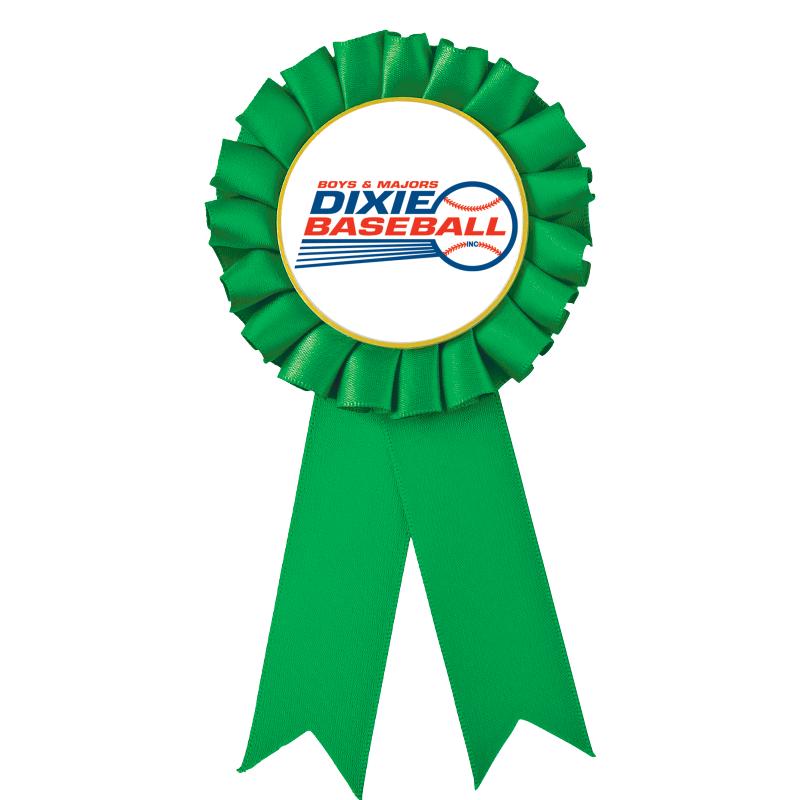 GREEN MYLAR ROSETTES