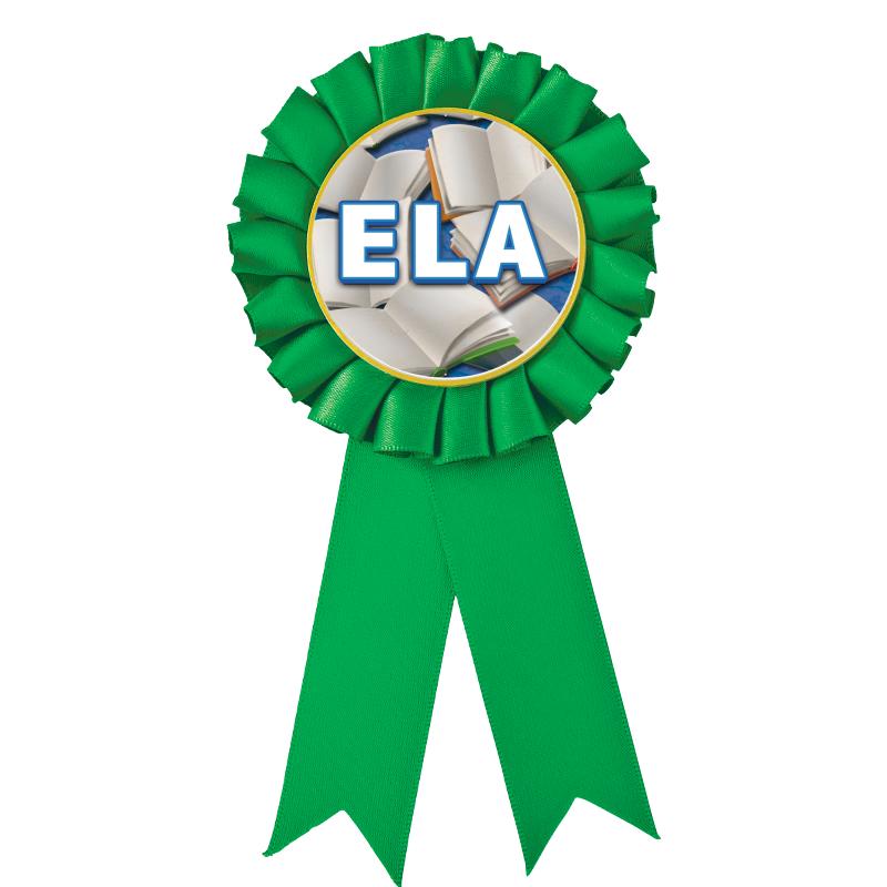 GREEN MYLAR ROSETTES