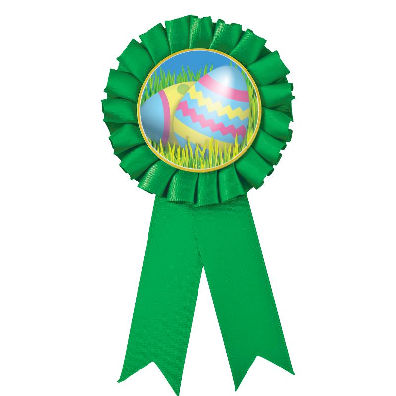 GREEN MYLAR ROSETTES