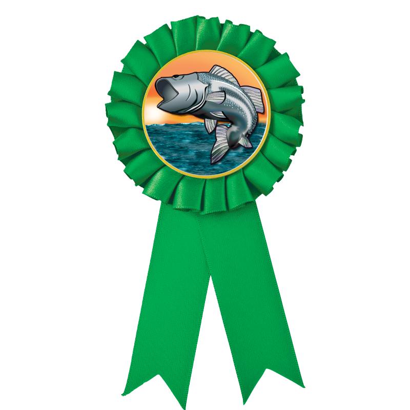 GREEN MYLAR ROSETTES