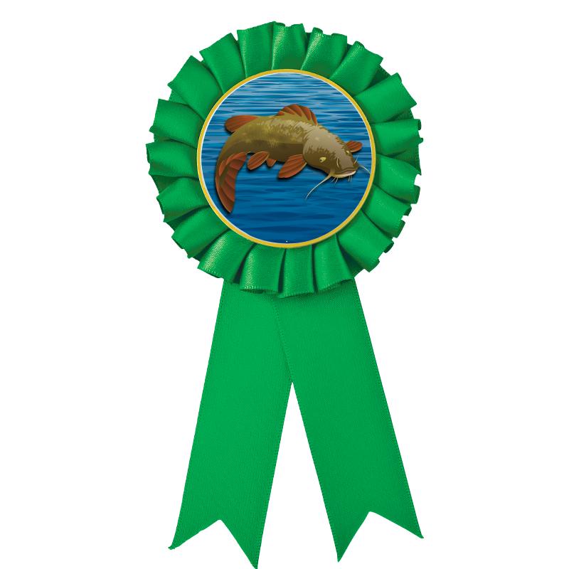 GREEN MYLAR ROSETTES