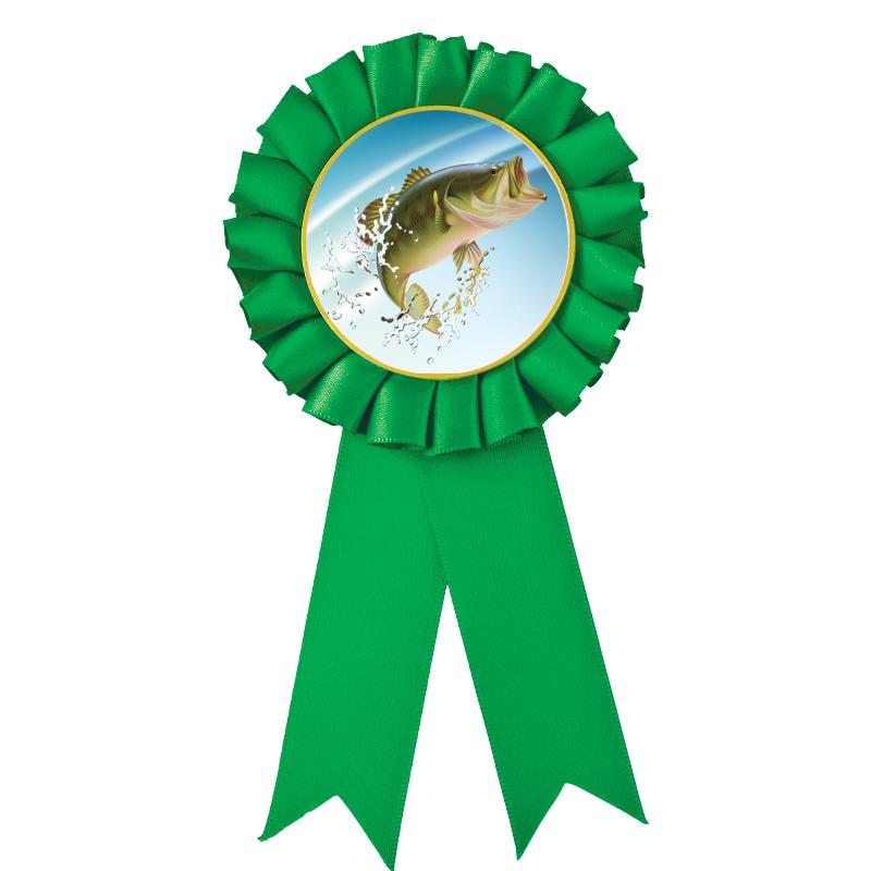 GREEN MYLAR ROSETTES