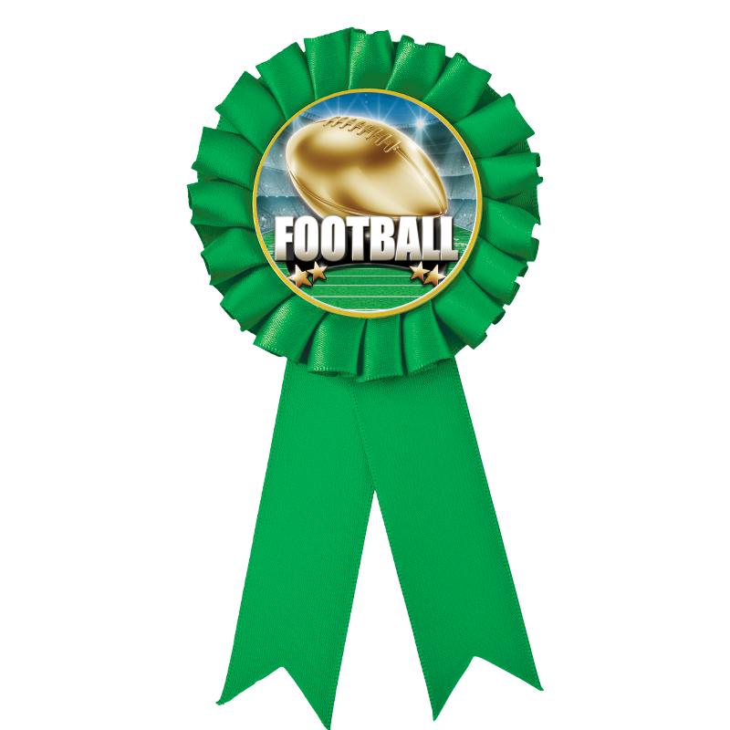 GREEN MYLAR ROSETTES