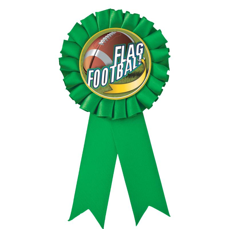 GREEN MYLAR ROSETTES