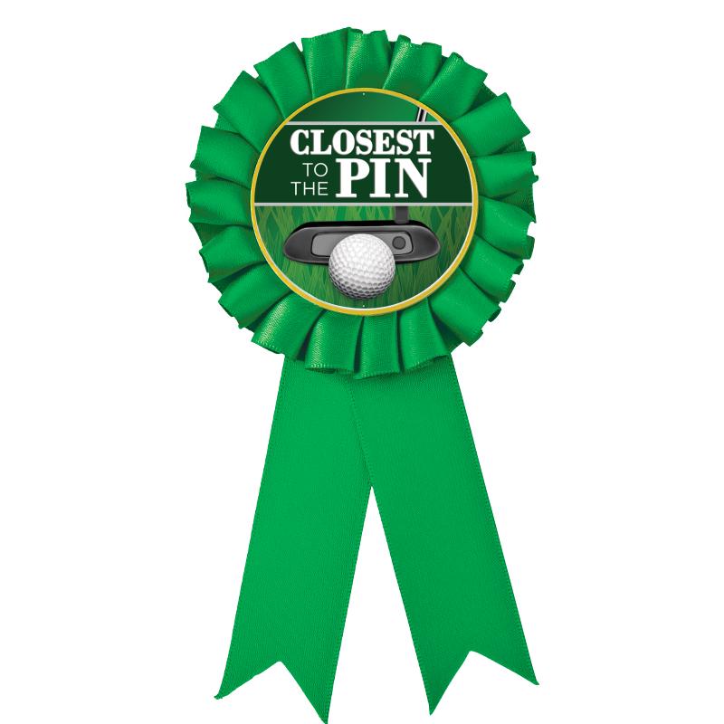 GREEN MYLAR ROSETTES