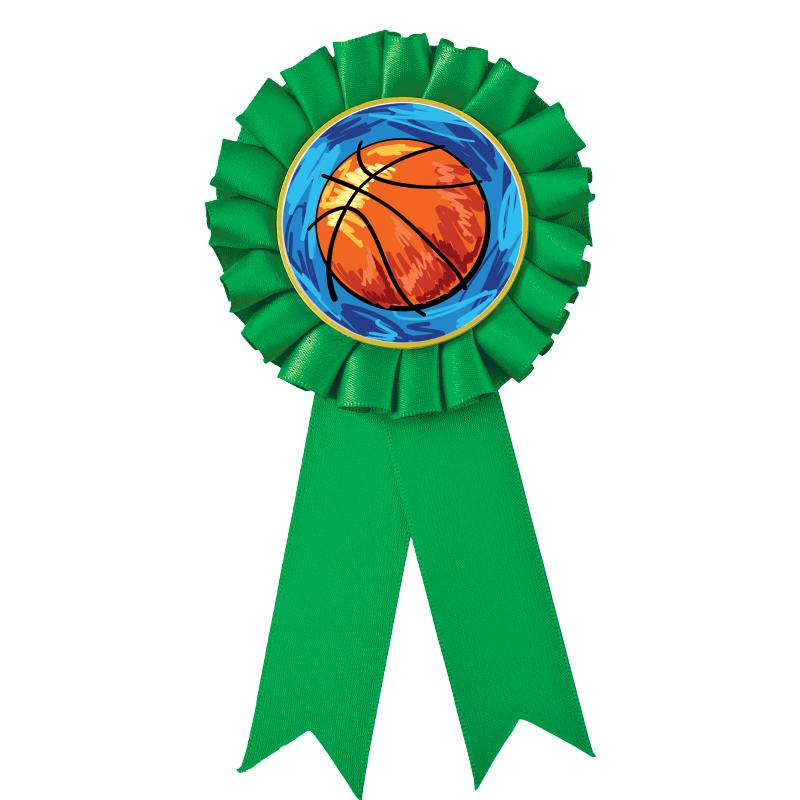GREEN MYLAR ROSETTES