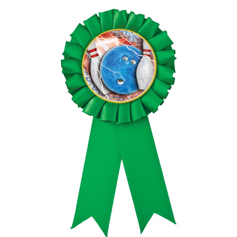 GREEN MYLAR ROSETTES