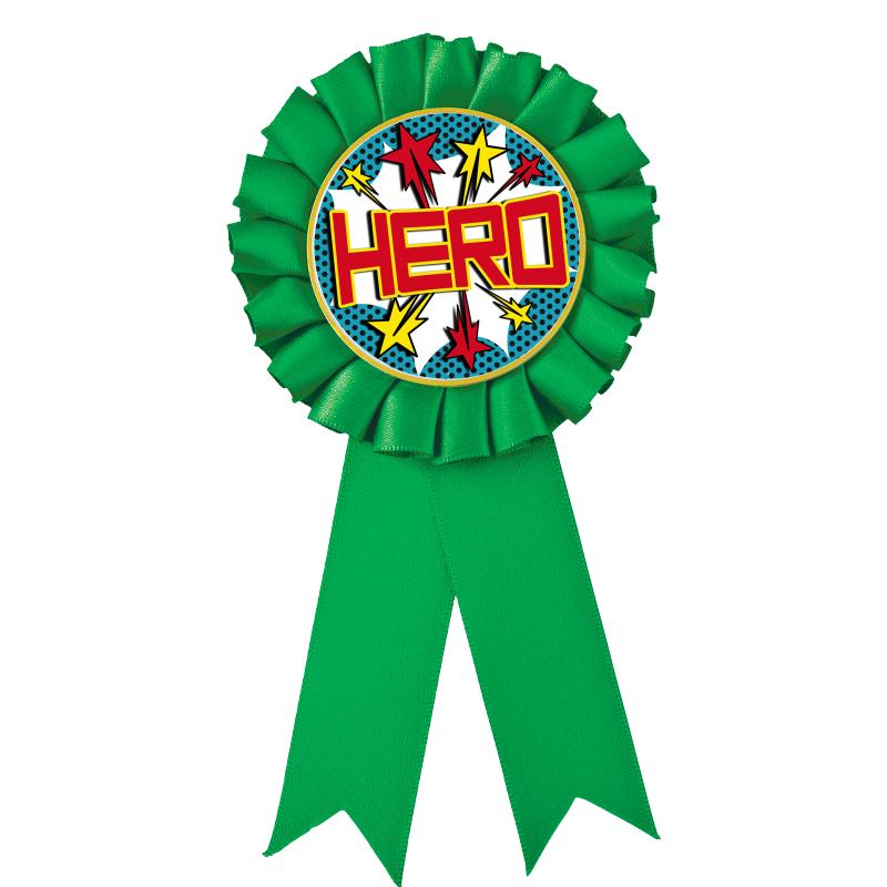 GREEN MYLAR ROSETTES