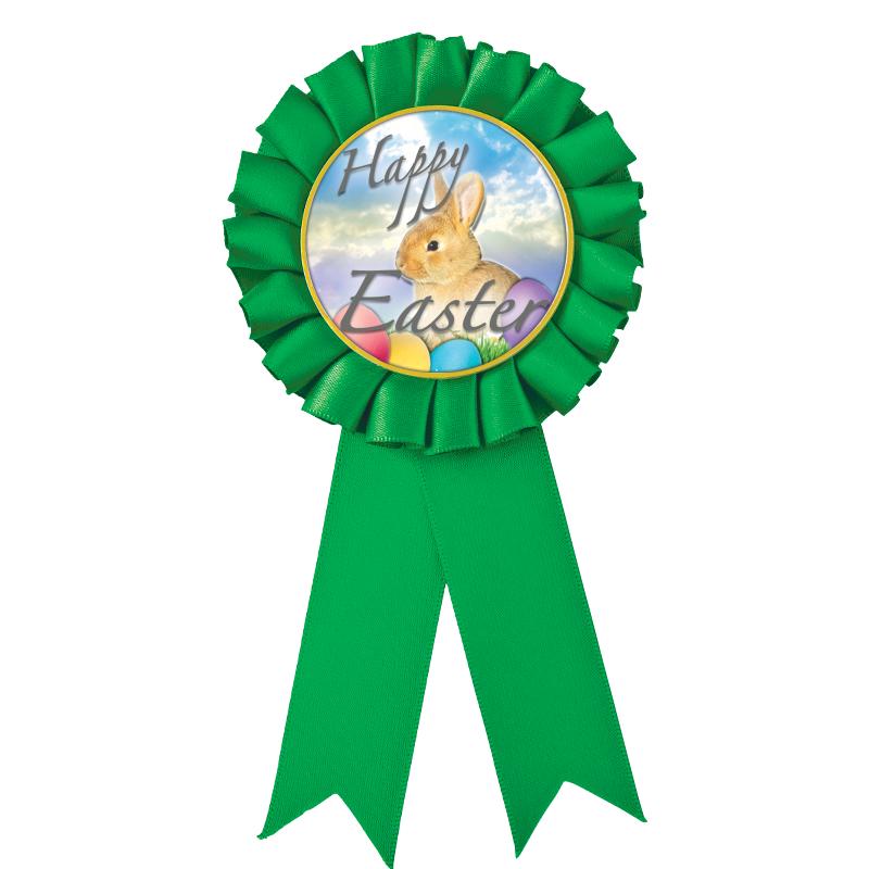 GREEN MYLAR ROSETTES