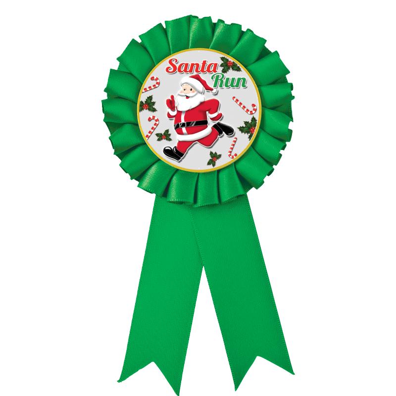 GREEN MYLAR ROSETTES