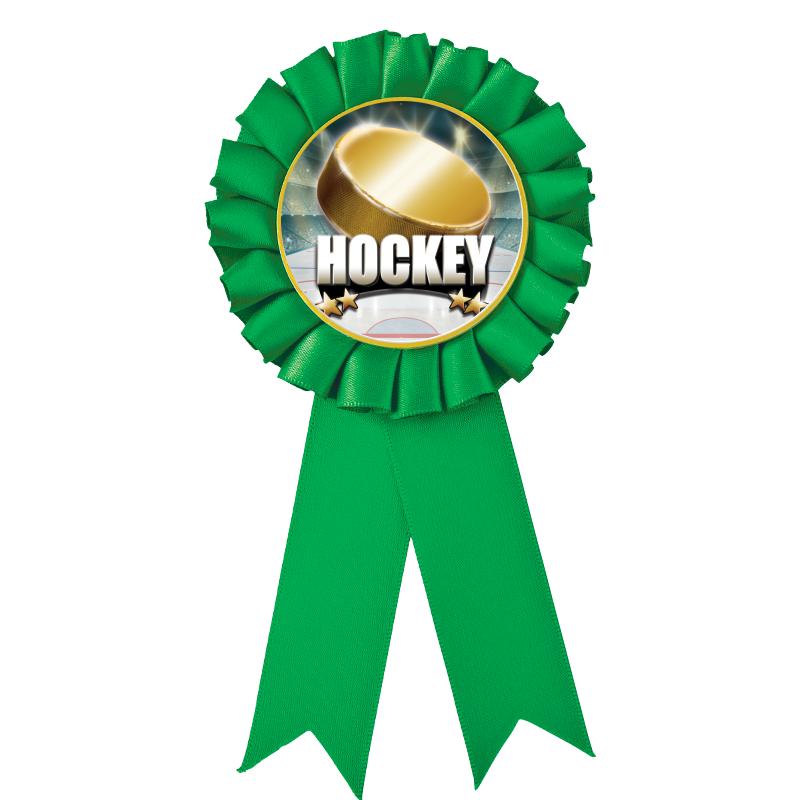 GREEN MYLAR ROSETTES