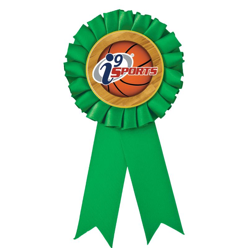 GREEN MYLAR ROSETTES