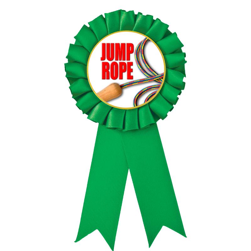 GREEN MYLAR ROSETTES