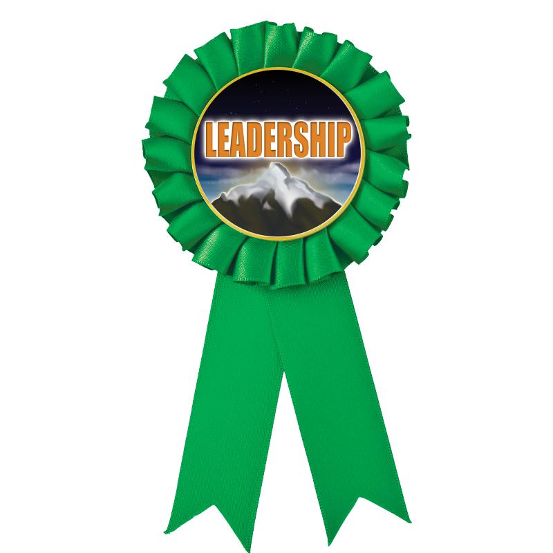 GREEN MYLAR ROSETTES