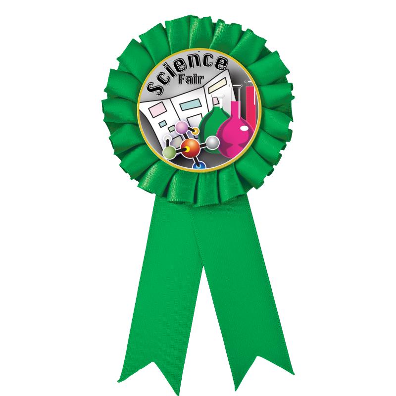 GREEN MYLAR ROSETTES