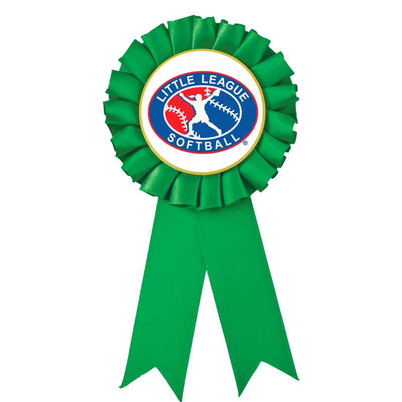 GREEN MYLAR ROSETTES