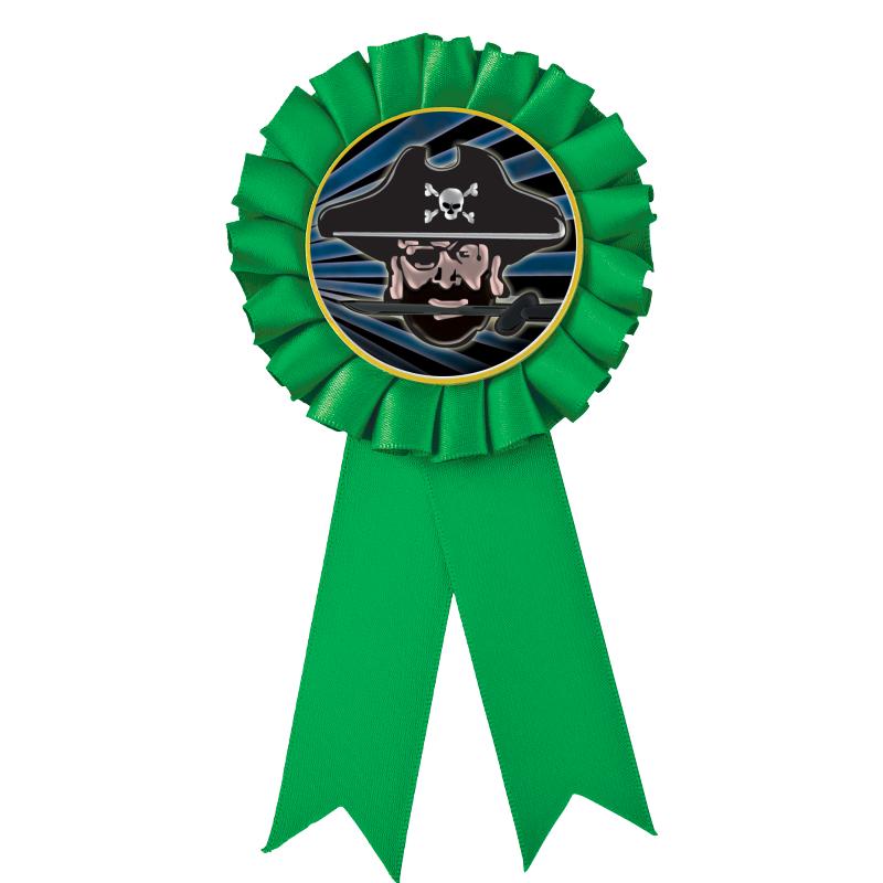 GREEN MYLAR ROSETTES