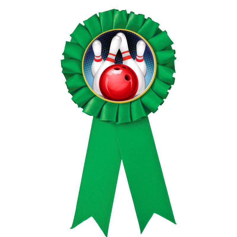 GREEN MYLAR ROSETTES