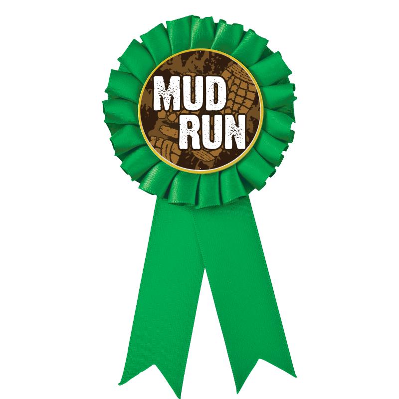 GREEN MYLAR ROSETTES