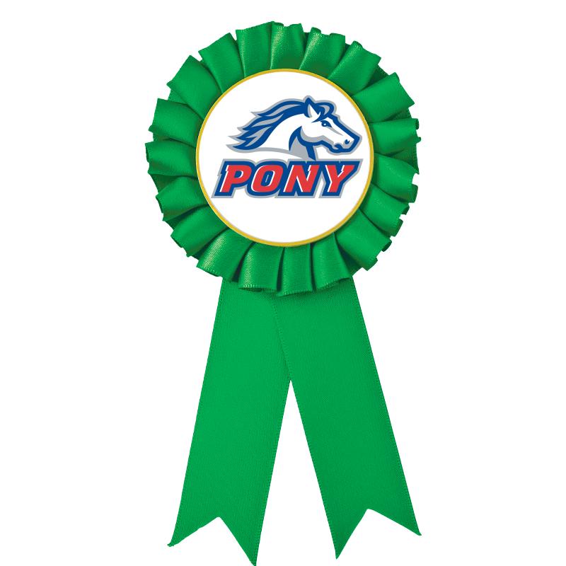 GREEN MYLAR ROSETTES