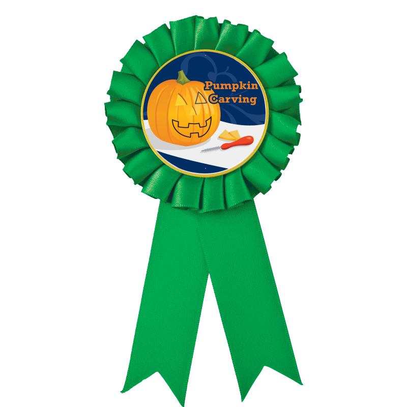 GREEN MYLAR ROSETTES