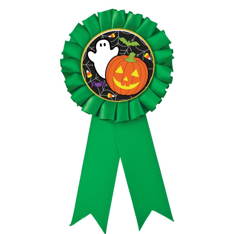 GREEN MYLAR ROSETTES