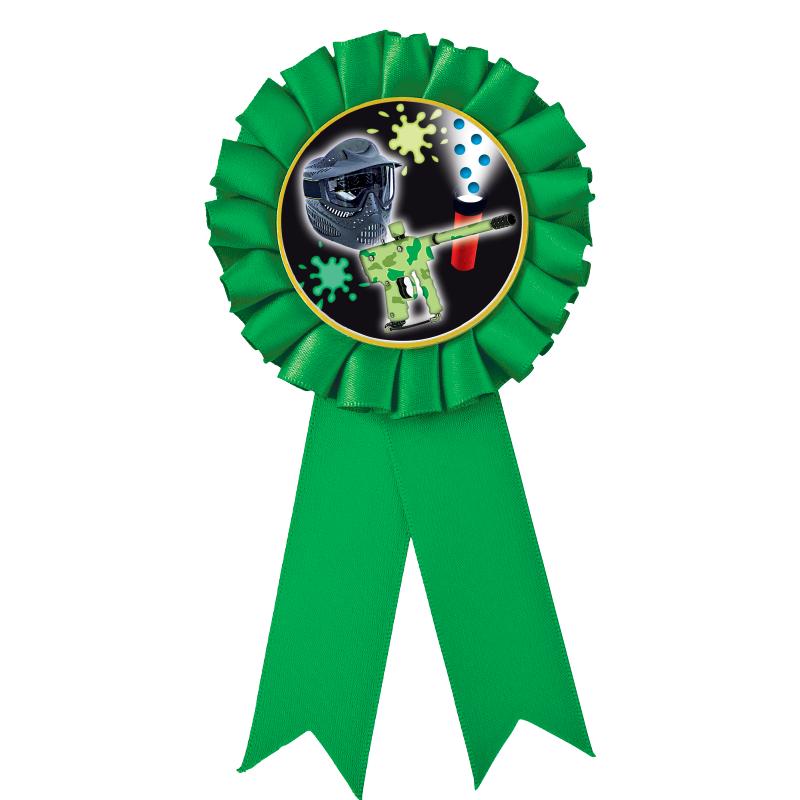 GREEN MYLAR ROSETTES