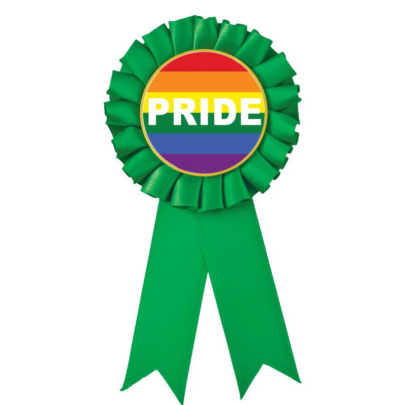 GREEN MYLAR ROSETTES