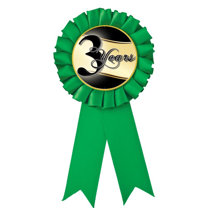 GREEN MYLAR ROSETTES