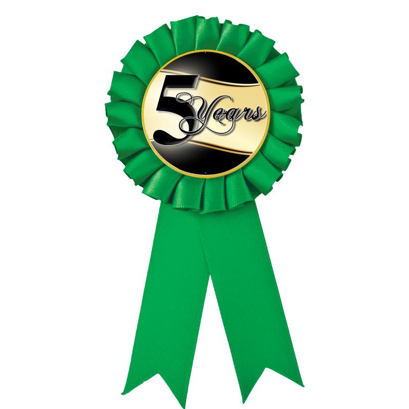 GREEN MYLAR ROSETTES