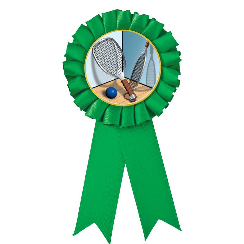 GREEN MYLAR ROSETTES