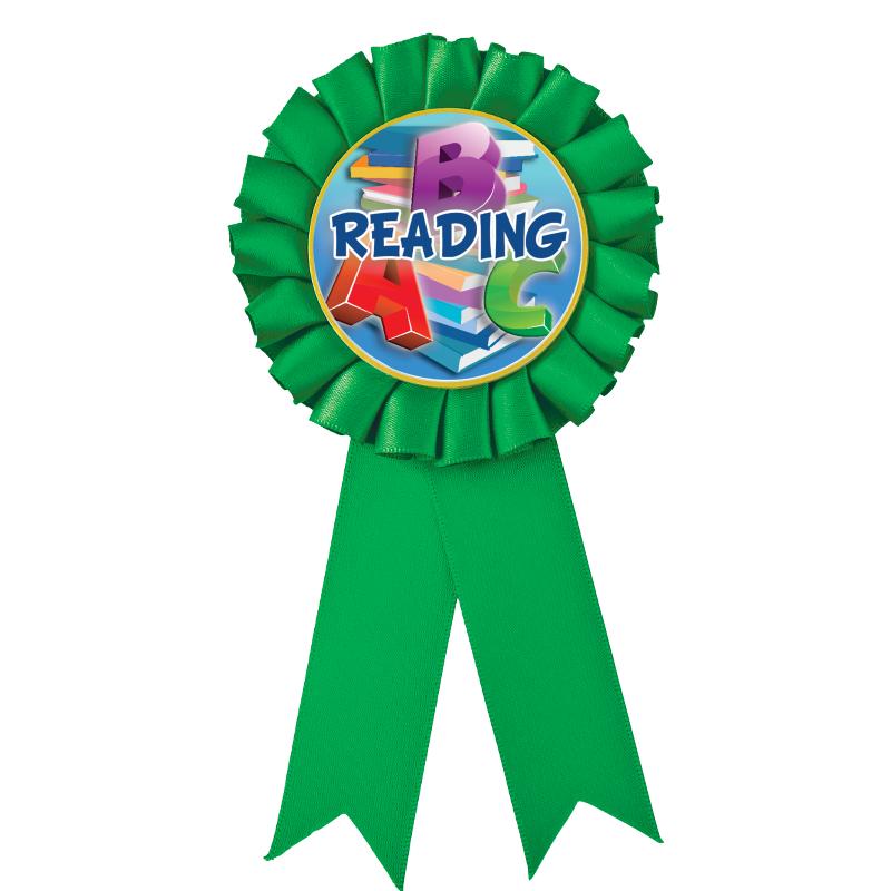 GREEN MYLAR ROSETTES