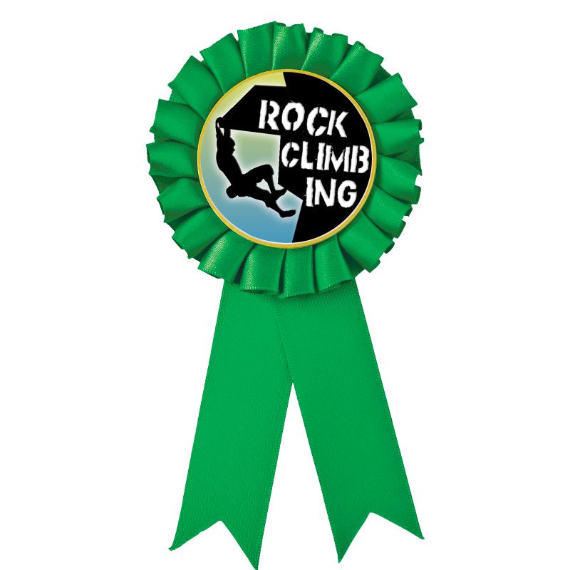 GREEN MYLAR ROSETTES