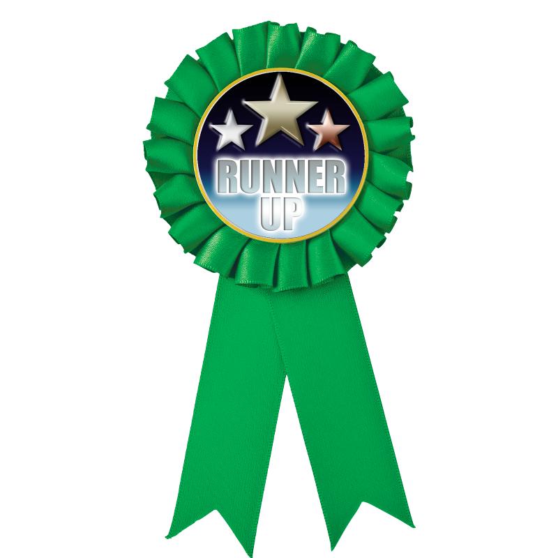 GREEN MYLAR ROSETTES