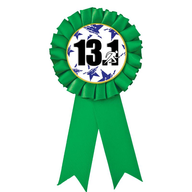 GREEN MYLAR ROSETTES