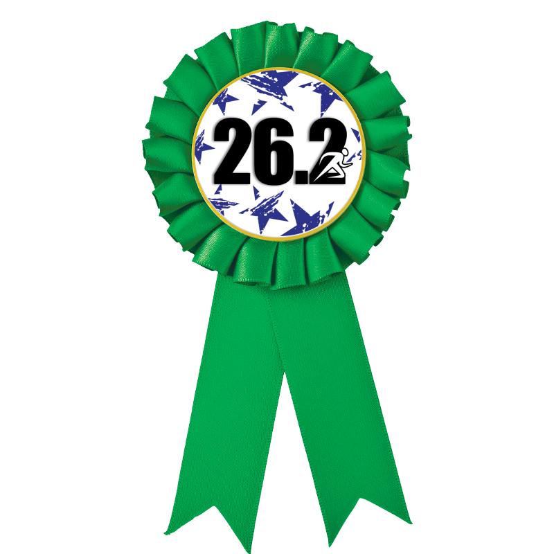 GREEN MYLAR ROSETTES