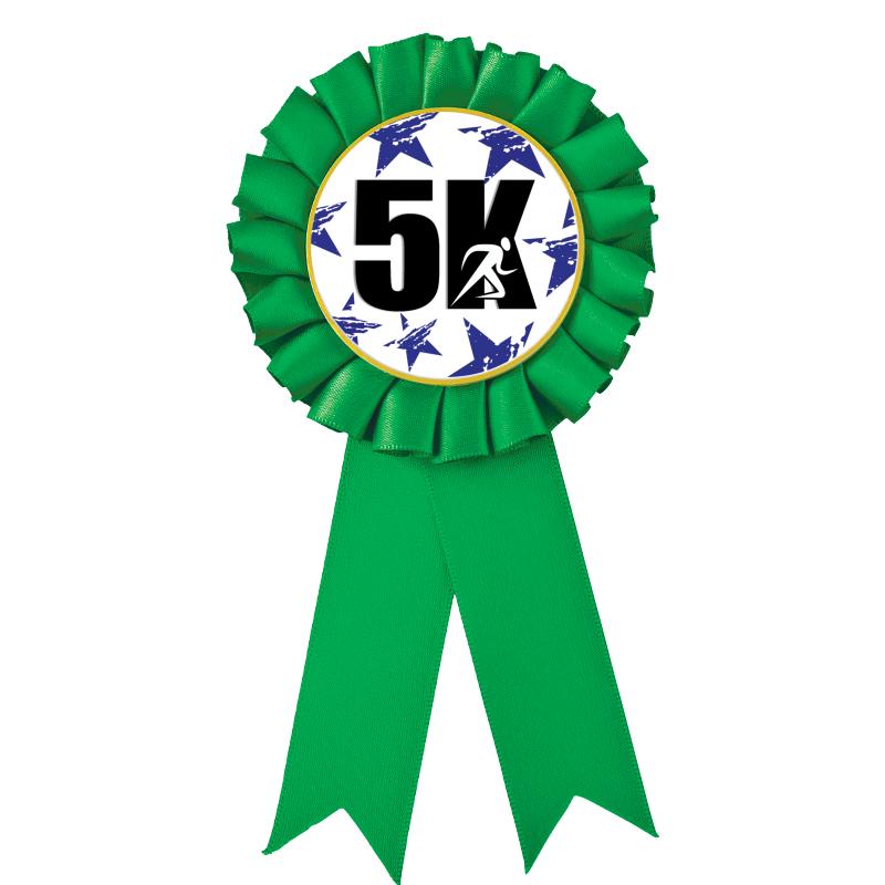 GREEN MYLAR ROSETTES