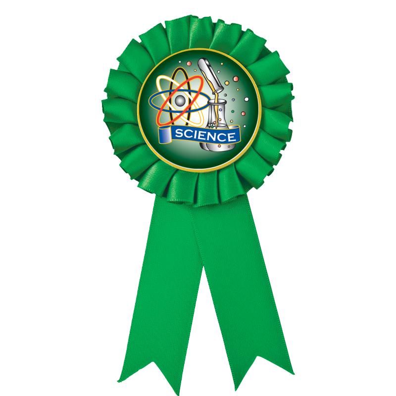 GREEN MYLAR ROSETTES