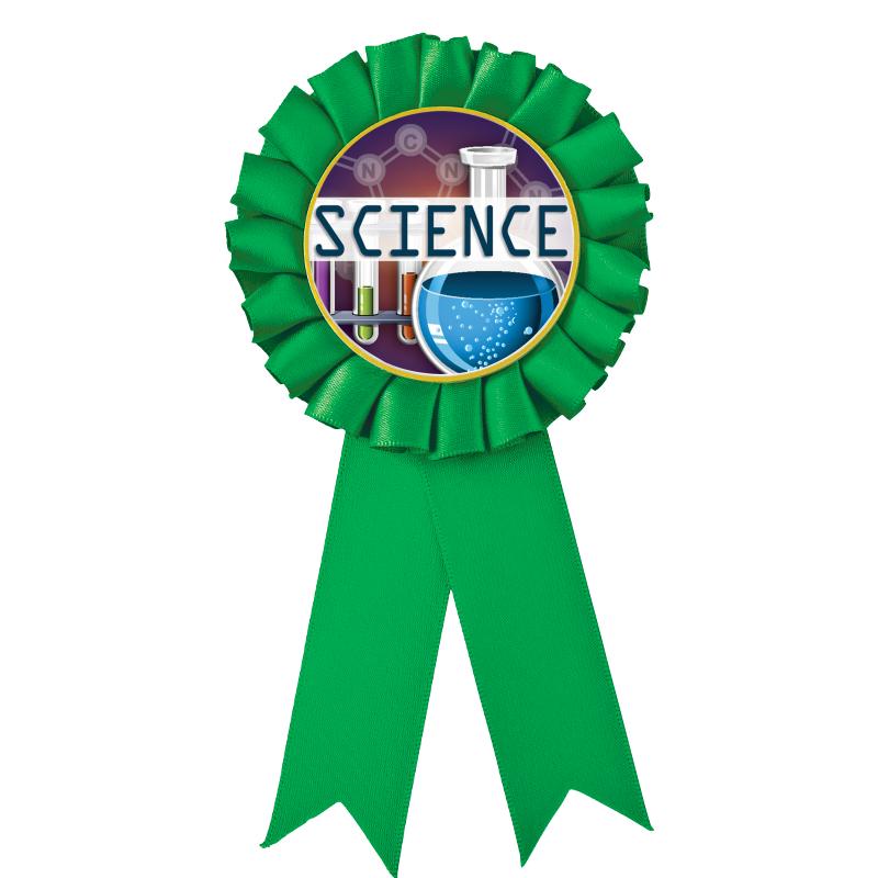 GREEN MYLAR ROSETTES