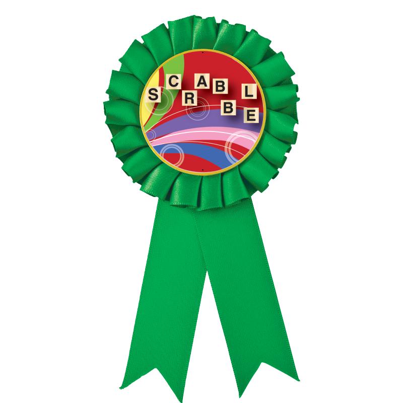 GREEN MYLAR ROSETTES