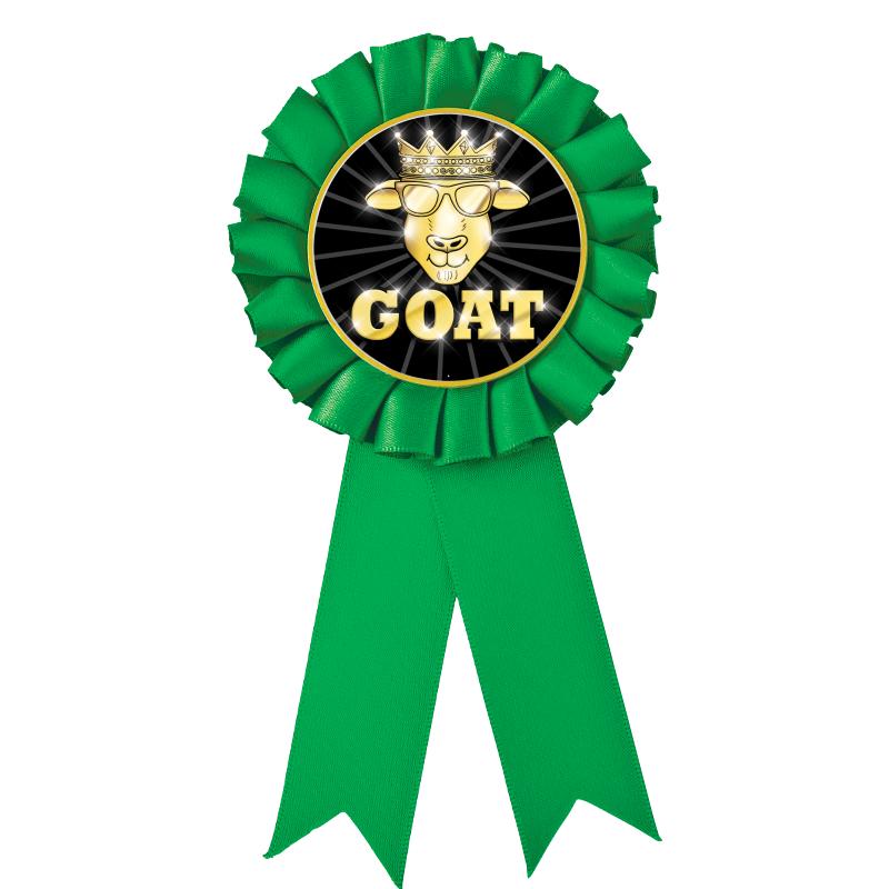 GREEN MYLAR ROSETTES