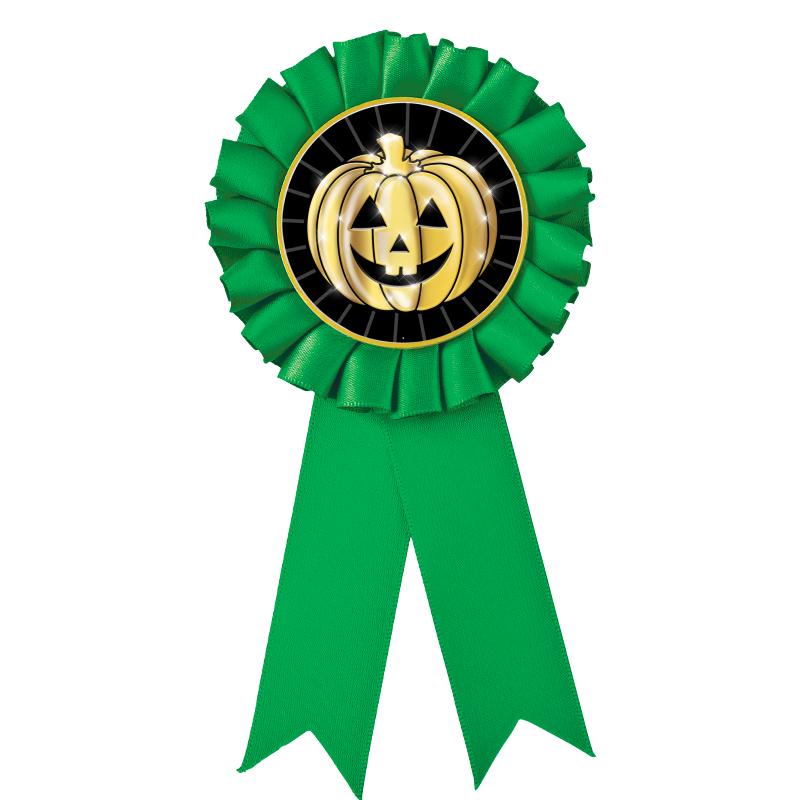 GREEN MYLAR ROSETTES