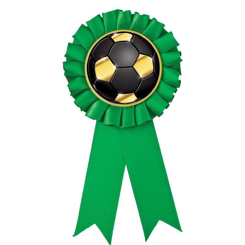 GREEN MYLAR ROSETTES