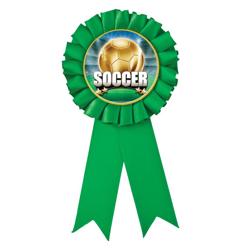 GREEN MYLAR ROSETTES