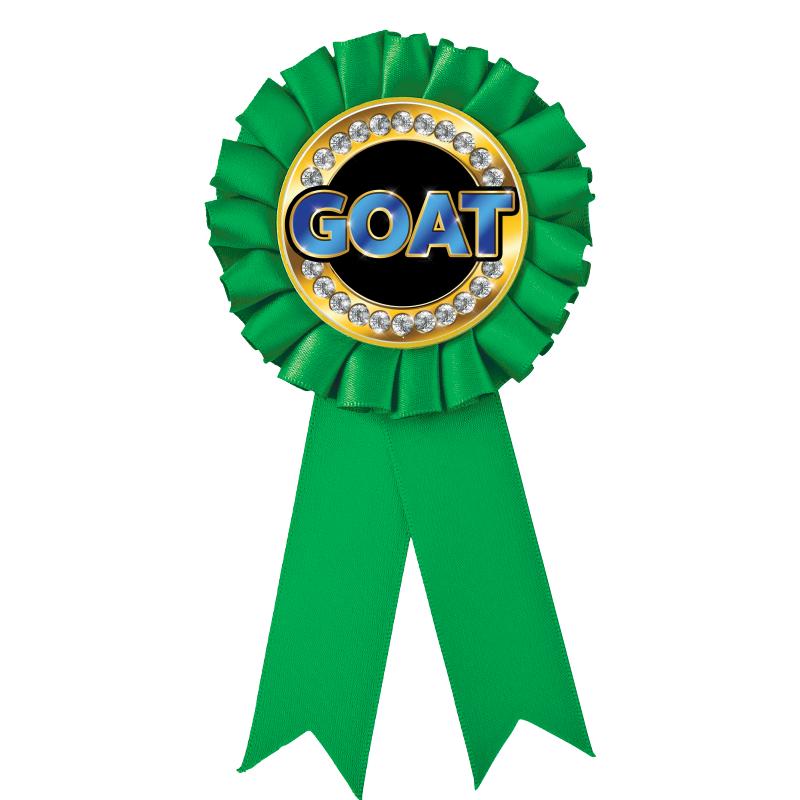 GREEN MYLAR ROSETTES