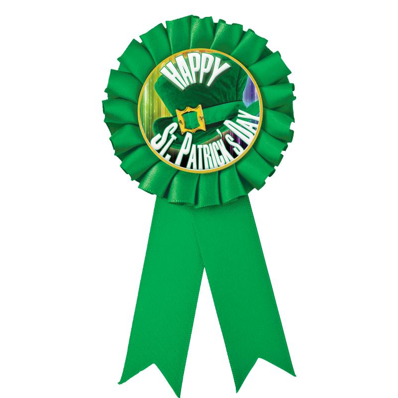 GREEN MYLAR ROSETTES