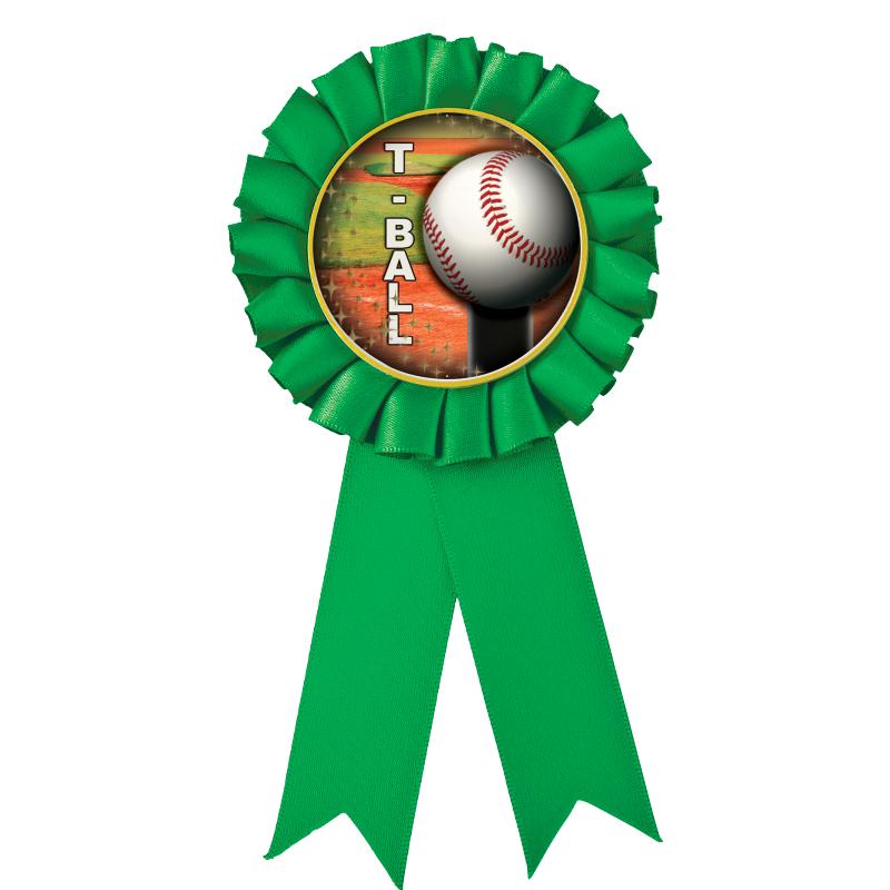 GREEN MYLAR ROSETTES