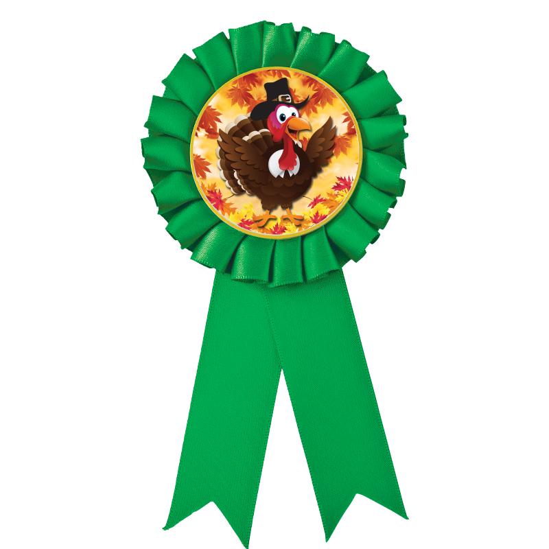 GREEN MYLAR ROSETTES